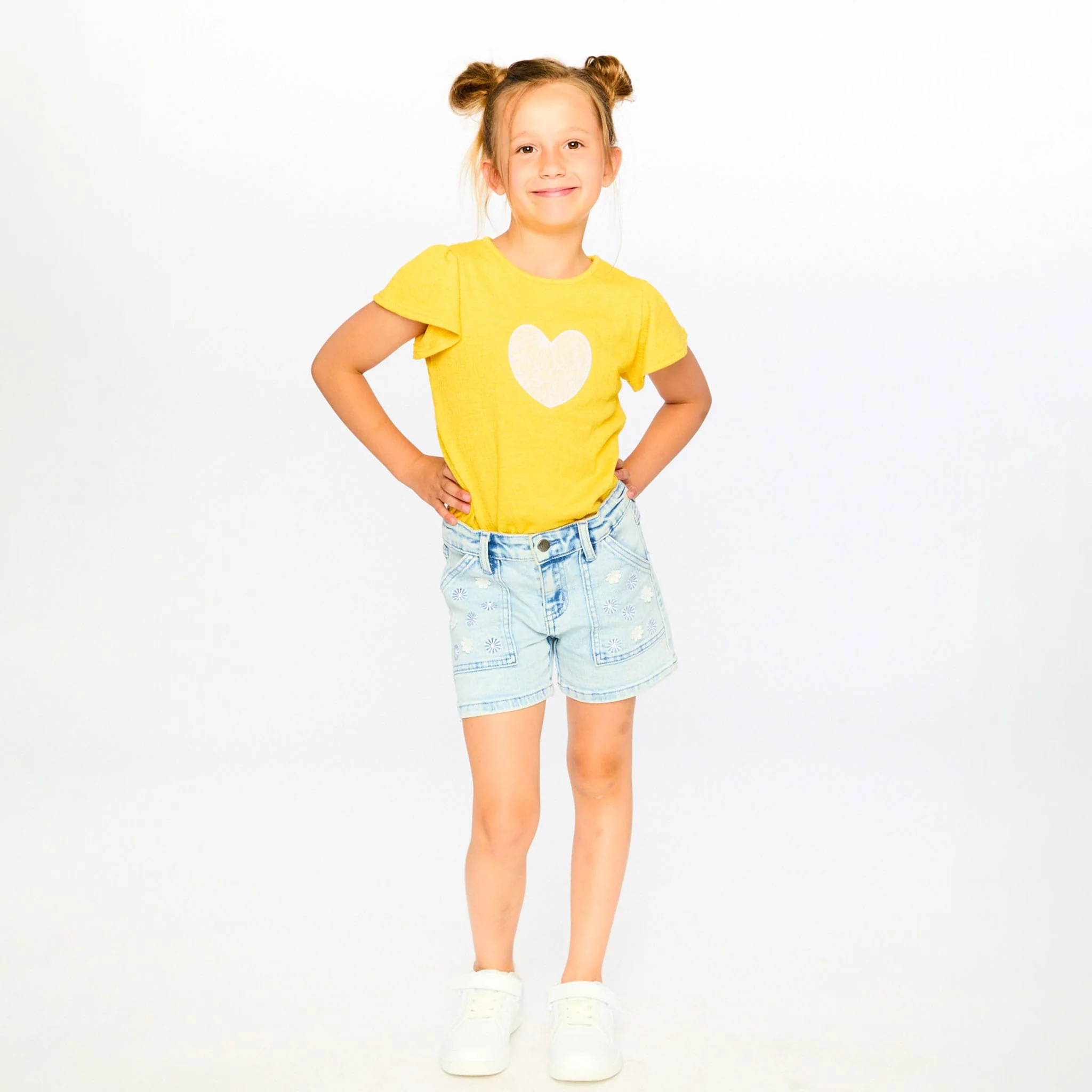 Short Denim Marguerites 3-6ans - Image 2