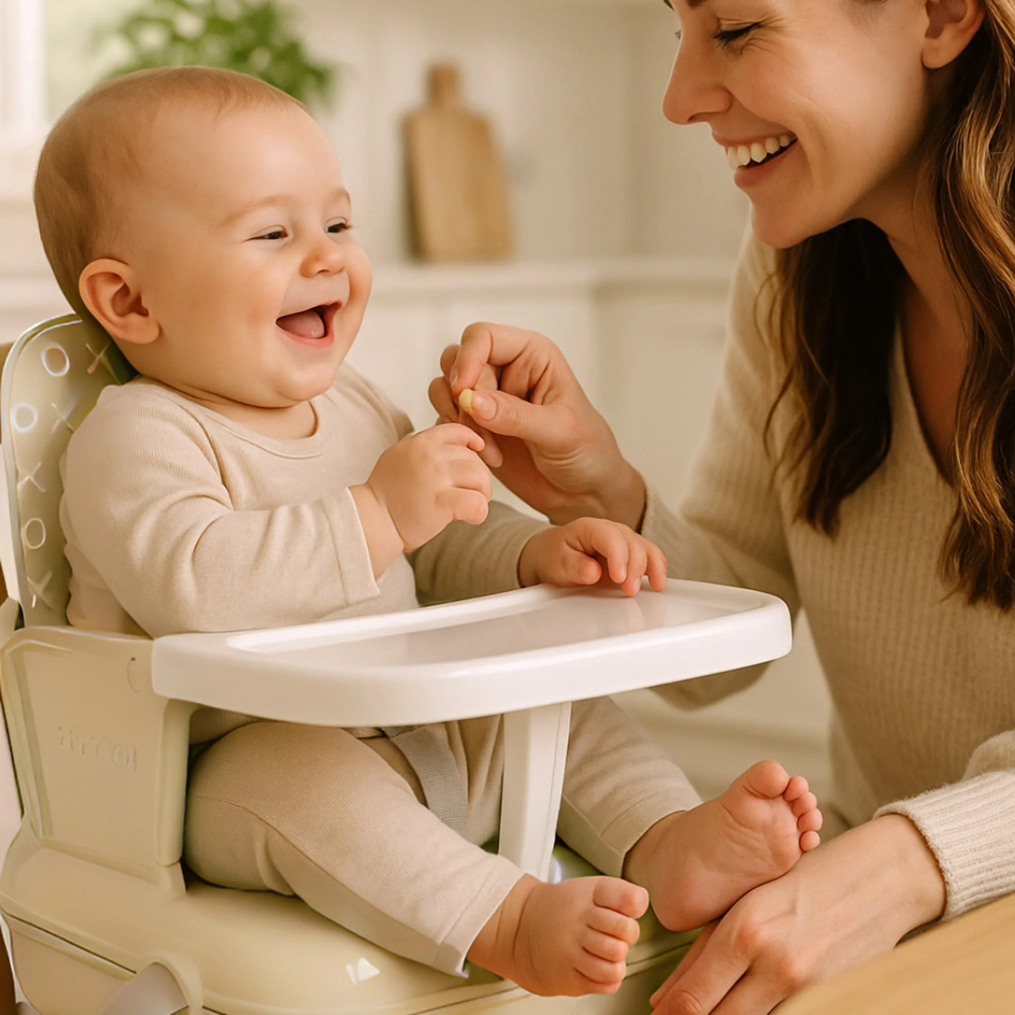 Siège rehausseur YummiGo+ Feed & Go – Beige Cachemire - Image 2