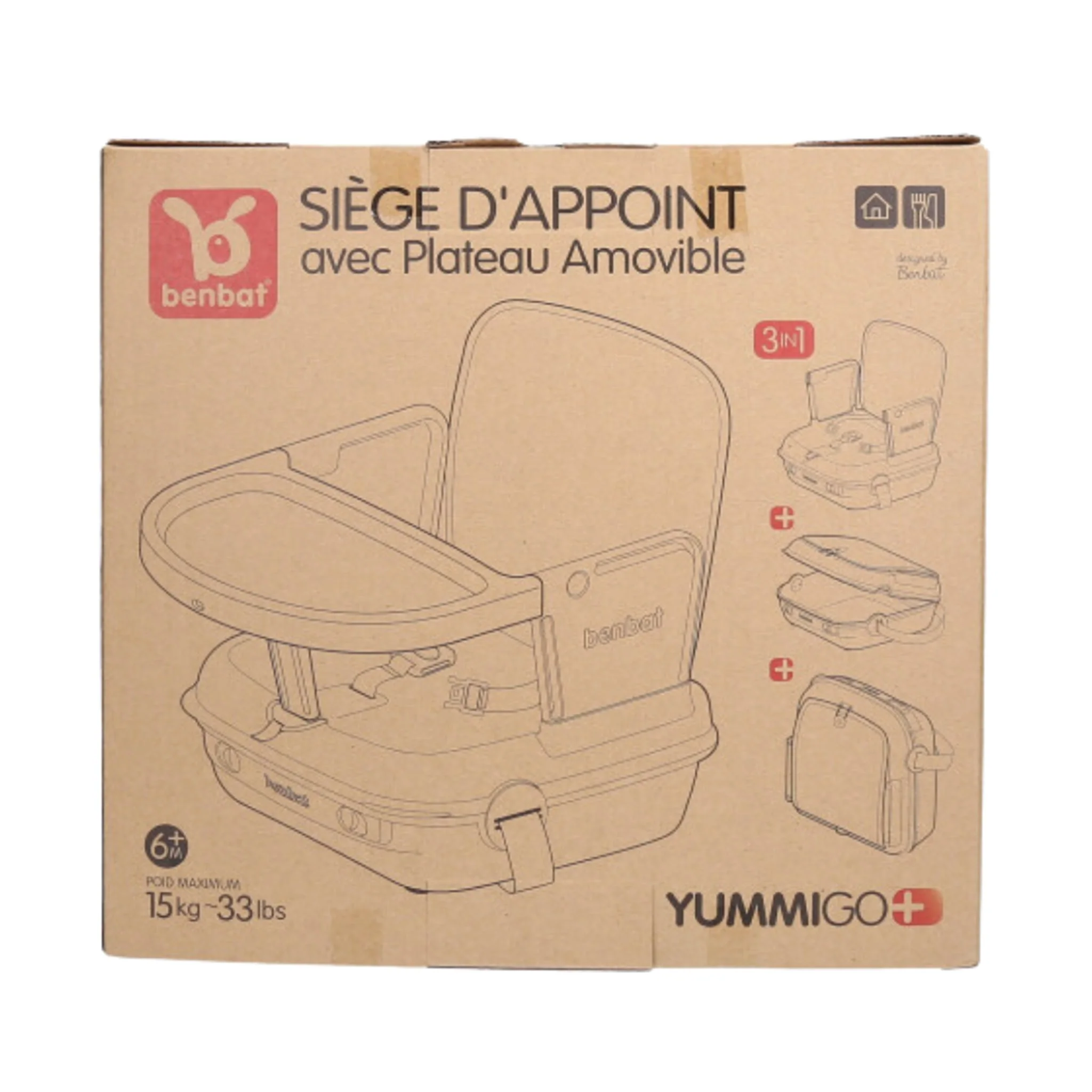 Siège rehausseur YummiGo+ Feed & Go – Vert Sauge - Image 8