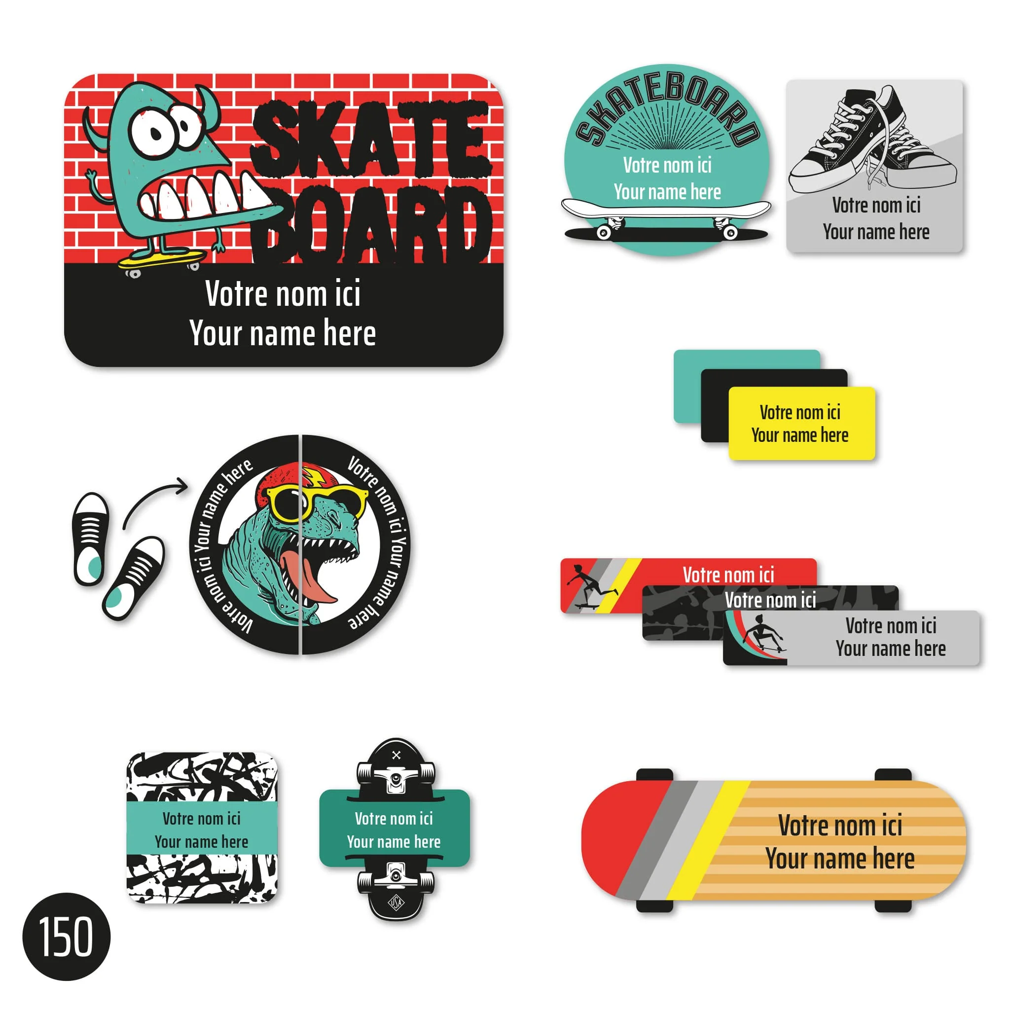 Étiquettes Essentiel - Skate