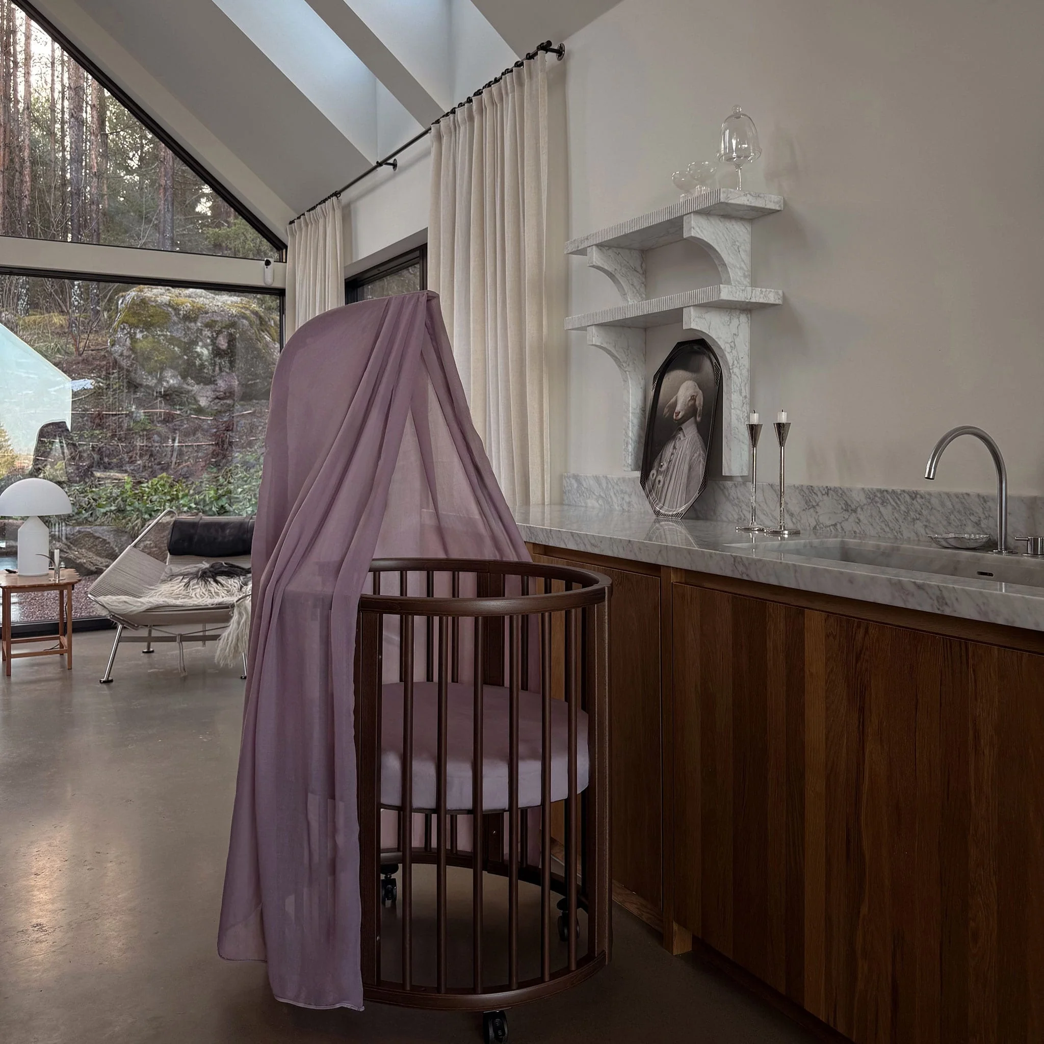 Mini Couchette Stokke® Sleepi™ V3 avec Matelas - Brun - Image 10
