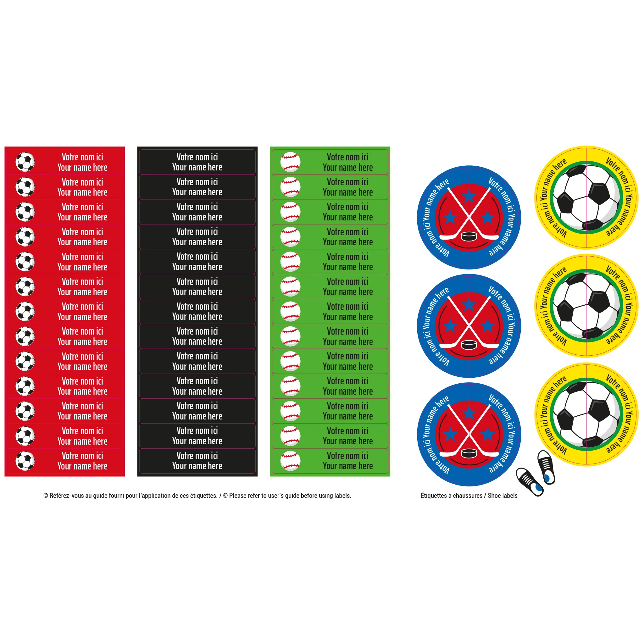 Étiquettes Garderie - Sports - Image 3