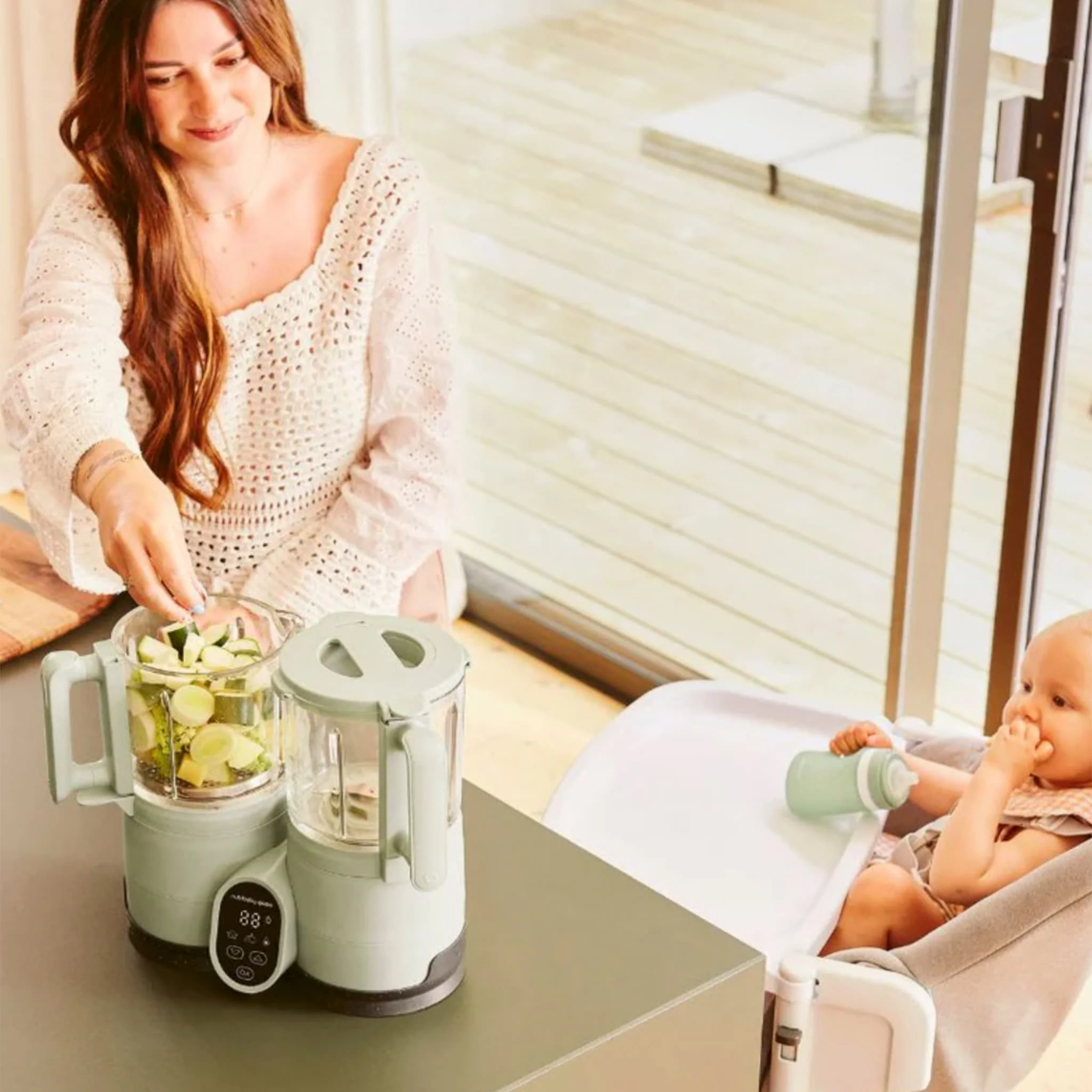 Robot en Verre Cuisson Rapide - Nutribaby Glass Celadon - Image 7