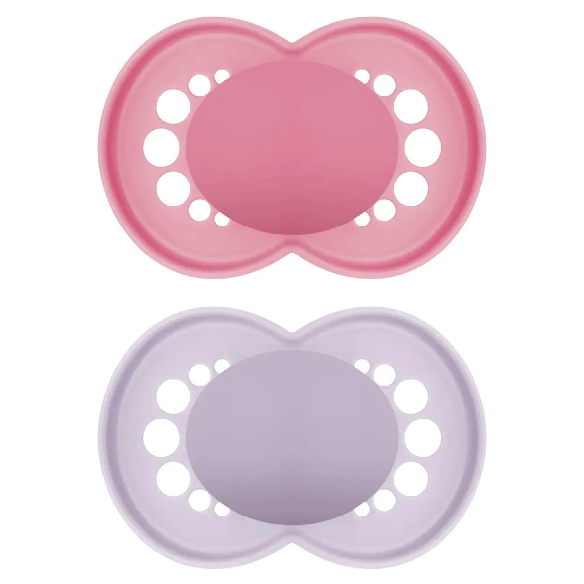 Suce Orthodontique (2) Matte 16mois + - Rose