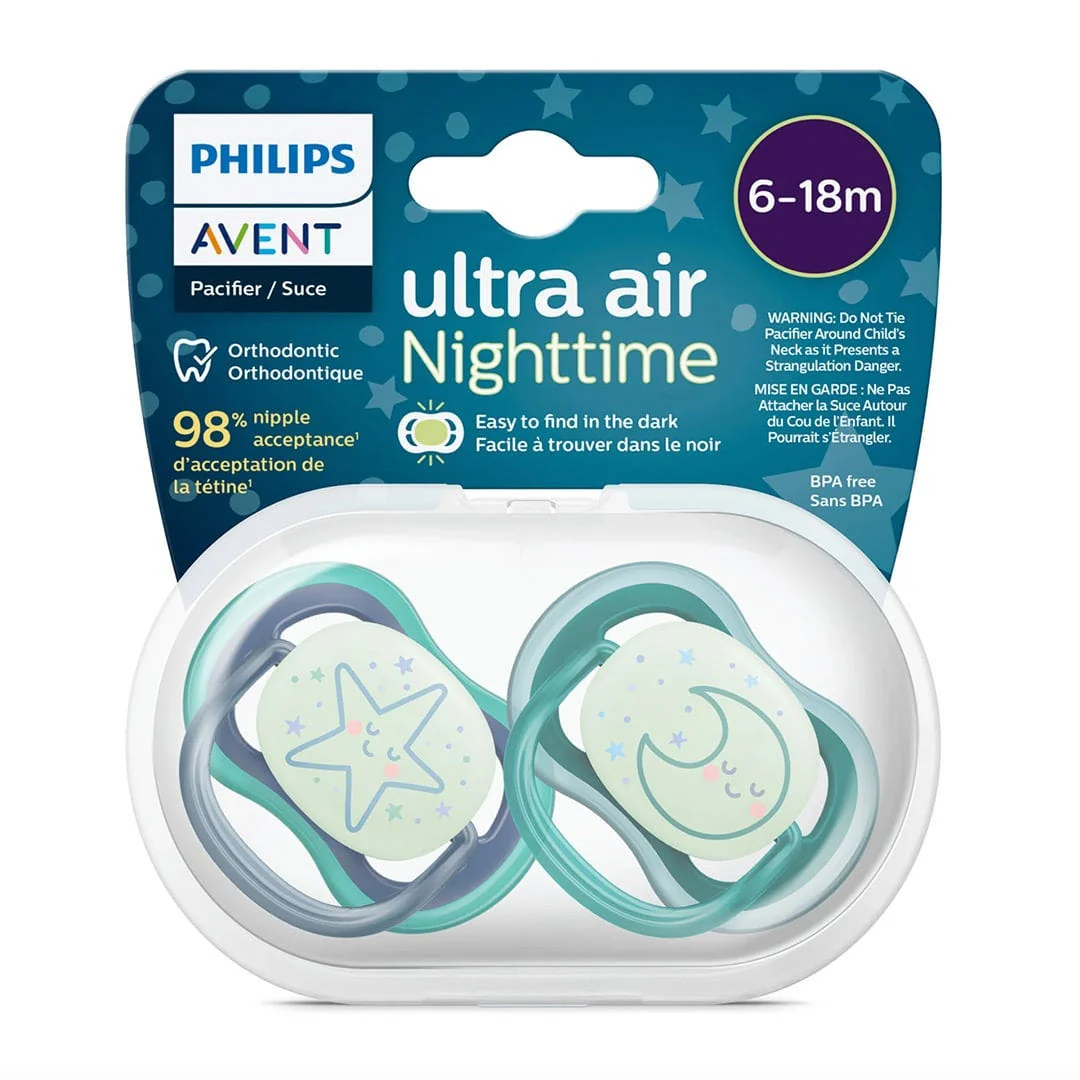 Suce Ultra Air Nighttime 6-18 mois Étoile Endormie / Lune (2) - Image 5