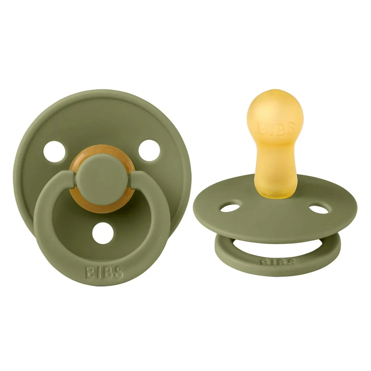 Suce Bibs (2) 6-18mois - Vert Olive (Grandeur 2)