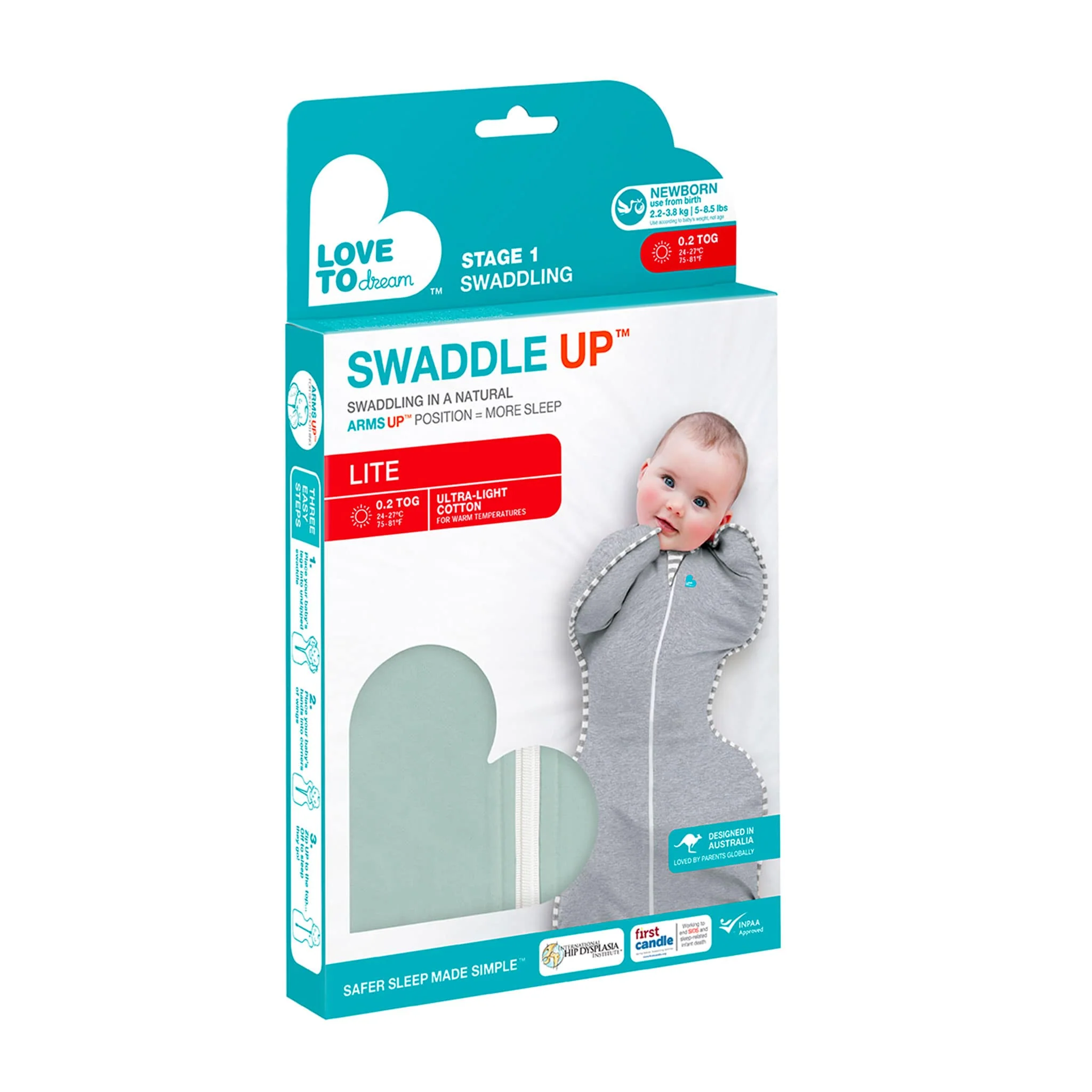 Swaddle Up Lite Nouveau-né 5-8.5lb - Olive - Image 6