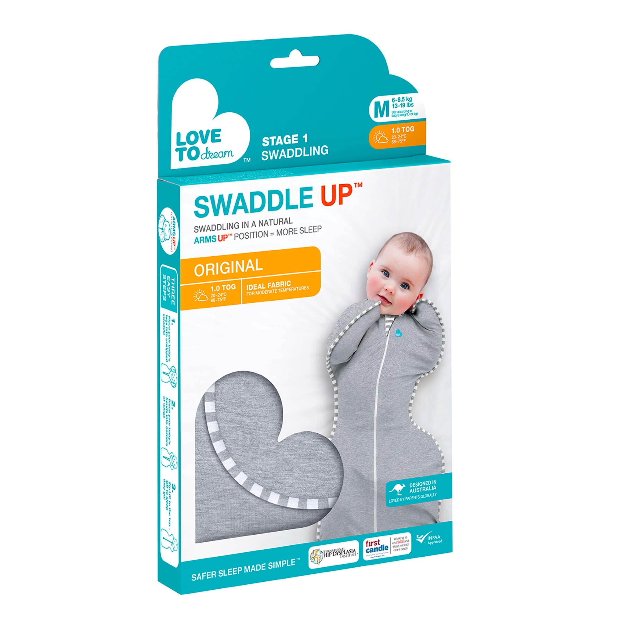 Swaddle Up Original Medium 13-19lb - Gris - Image 8