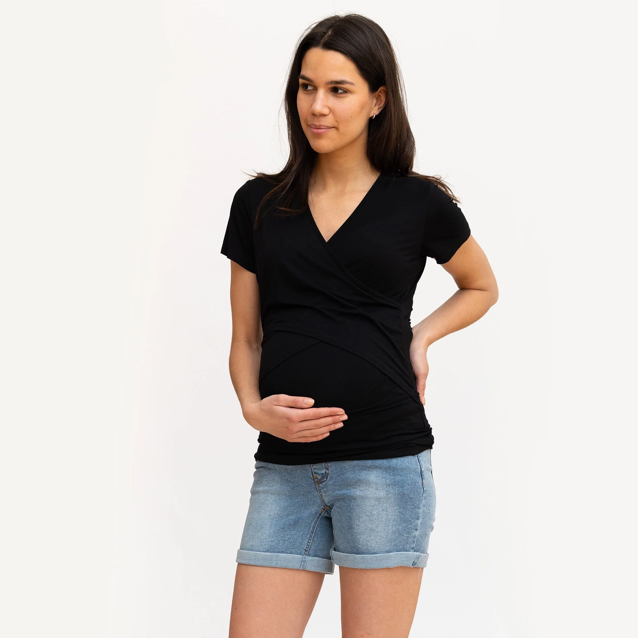 T-Shirt Allaitement Noir - Image 3