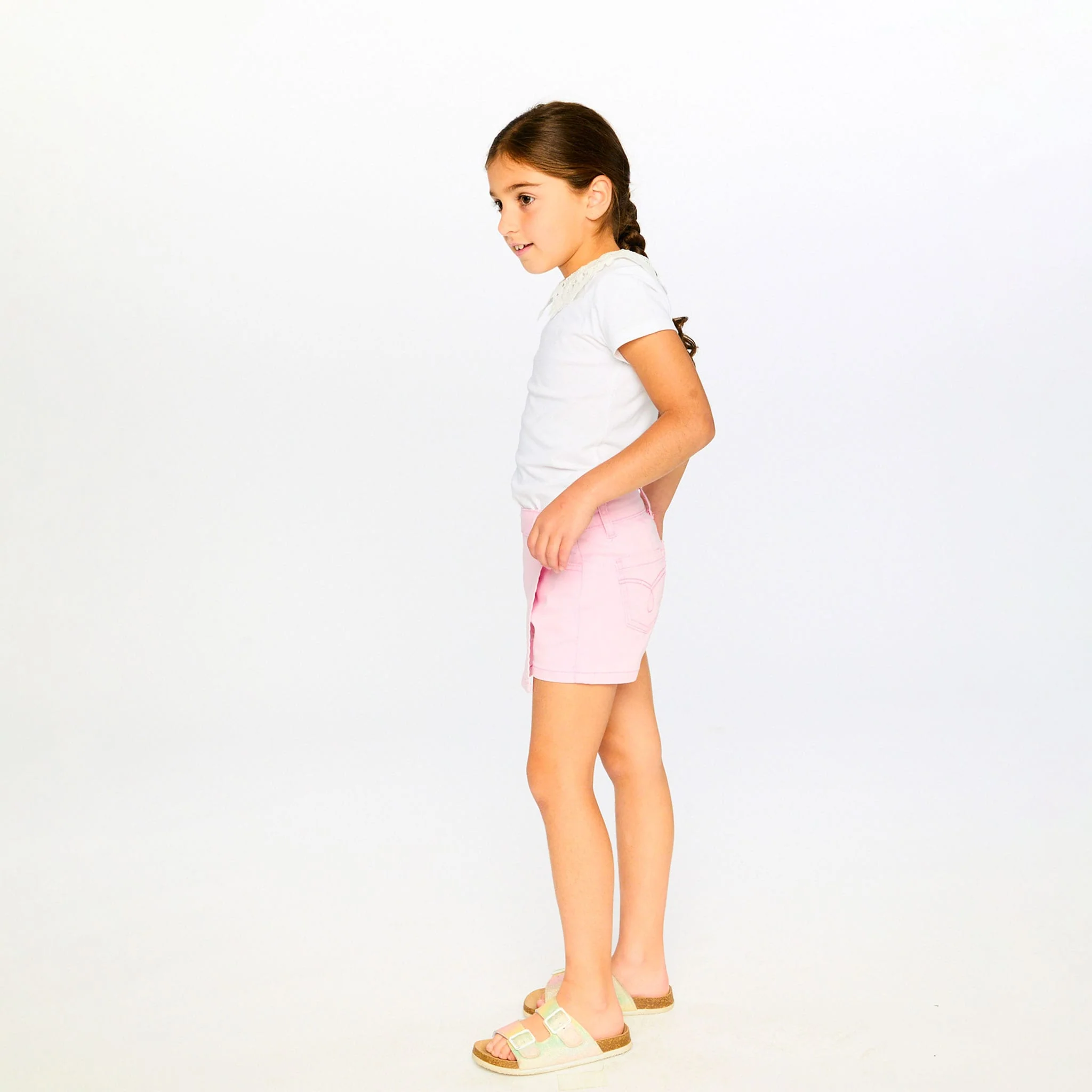 T-shirt Blanc Marguerites 3-6ans - Image 3