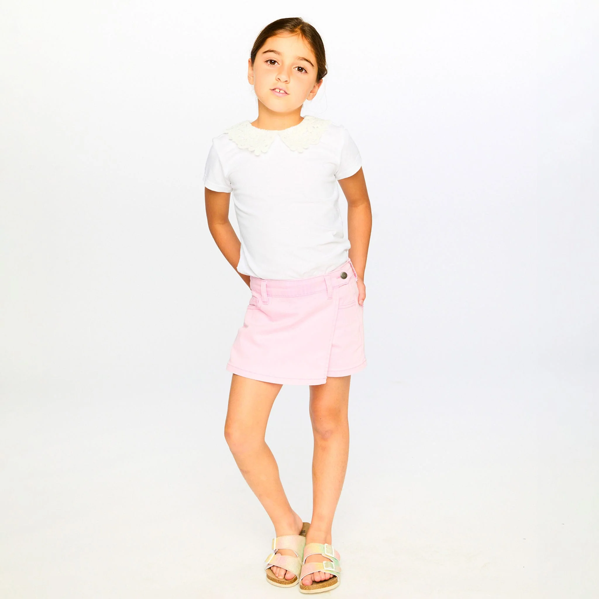 T-shirt Blanc Marguerites 3-6ans - Image 4