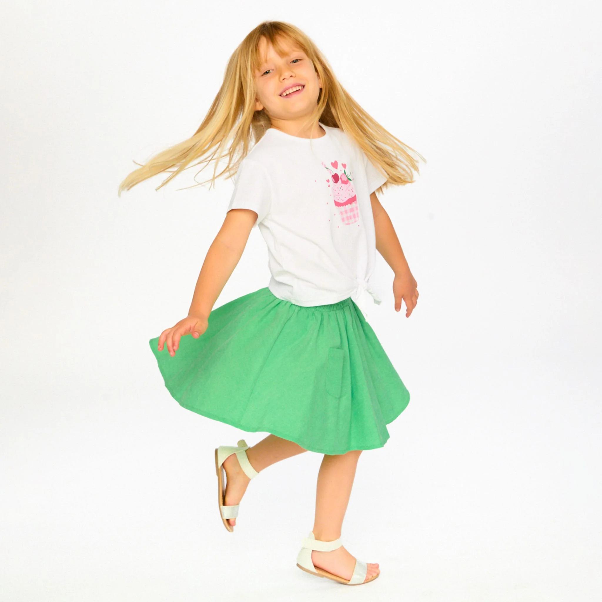 T-shirt Cupcake Cerise 3-6ans - Image 3