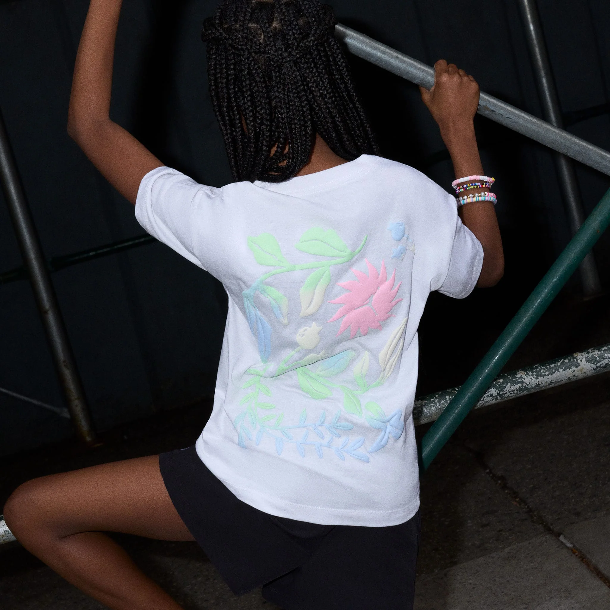 T-shirt Jordan Puff Floral 7-16ans - Image 2