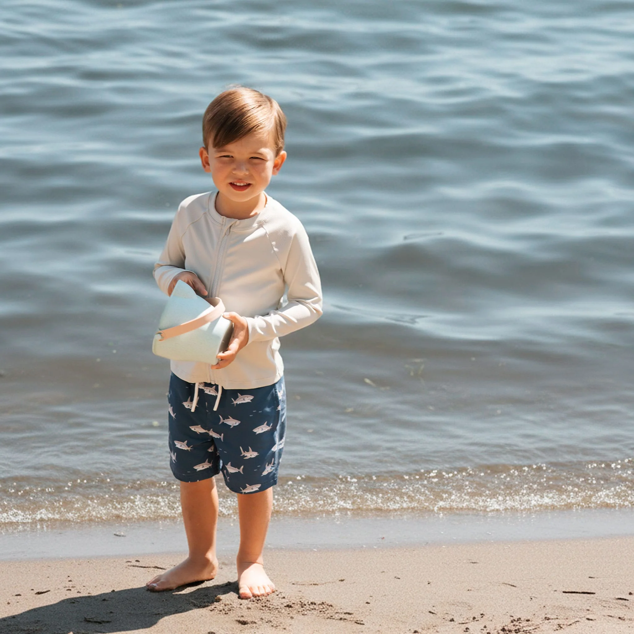 T-shirt Maillot Manches Longues Gris 2-7ans - Image 2