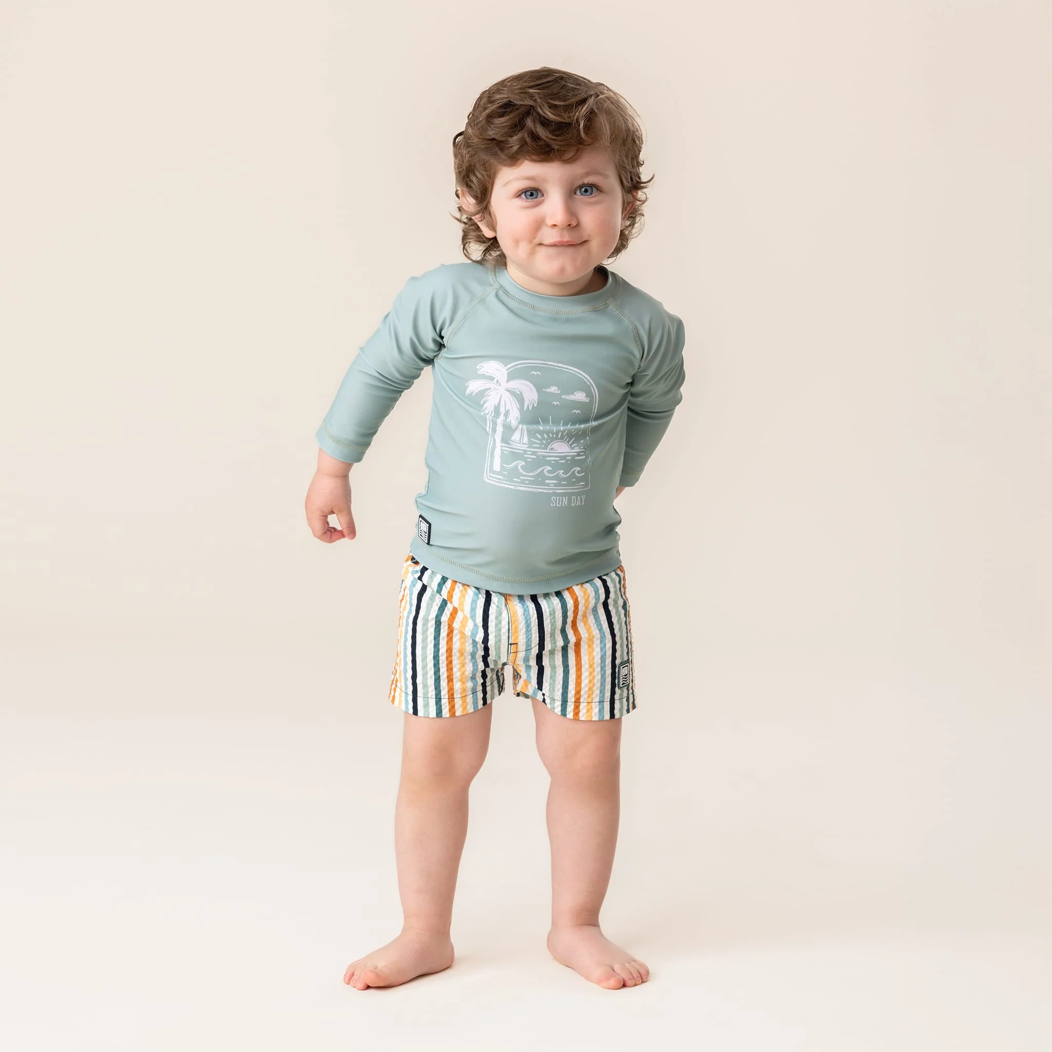 T-shirt Maillot Manches Longues Palmier 12-24mois - Image 2