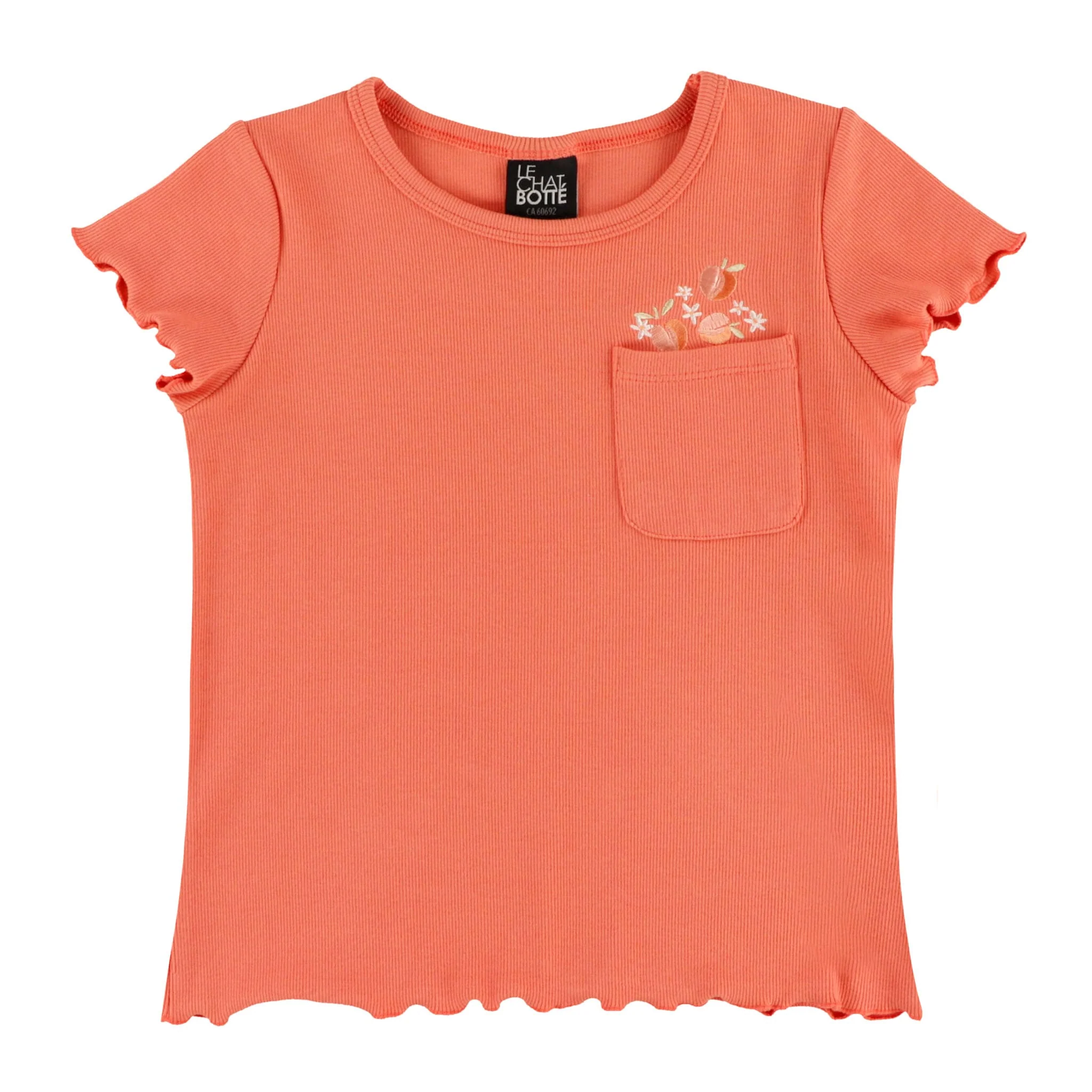T-shirt Pique-nique Corail 2-8ans