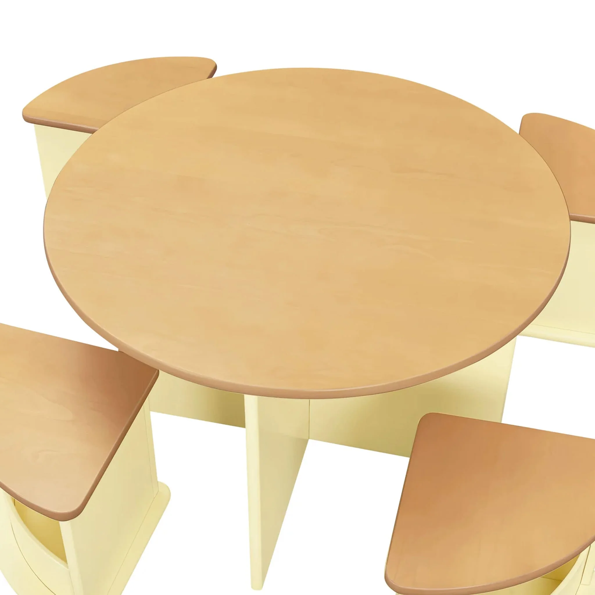 Table de jeu emboîtable Nessa - Miel et Jaune - Image 3
