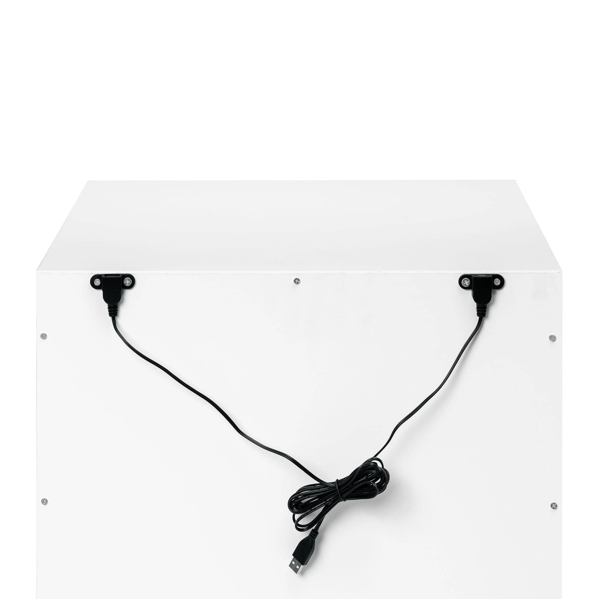 Table de Nuit Hudson avec port USB - Blanc - Image 5