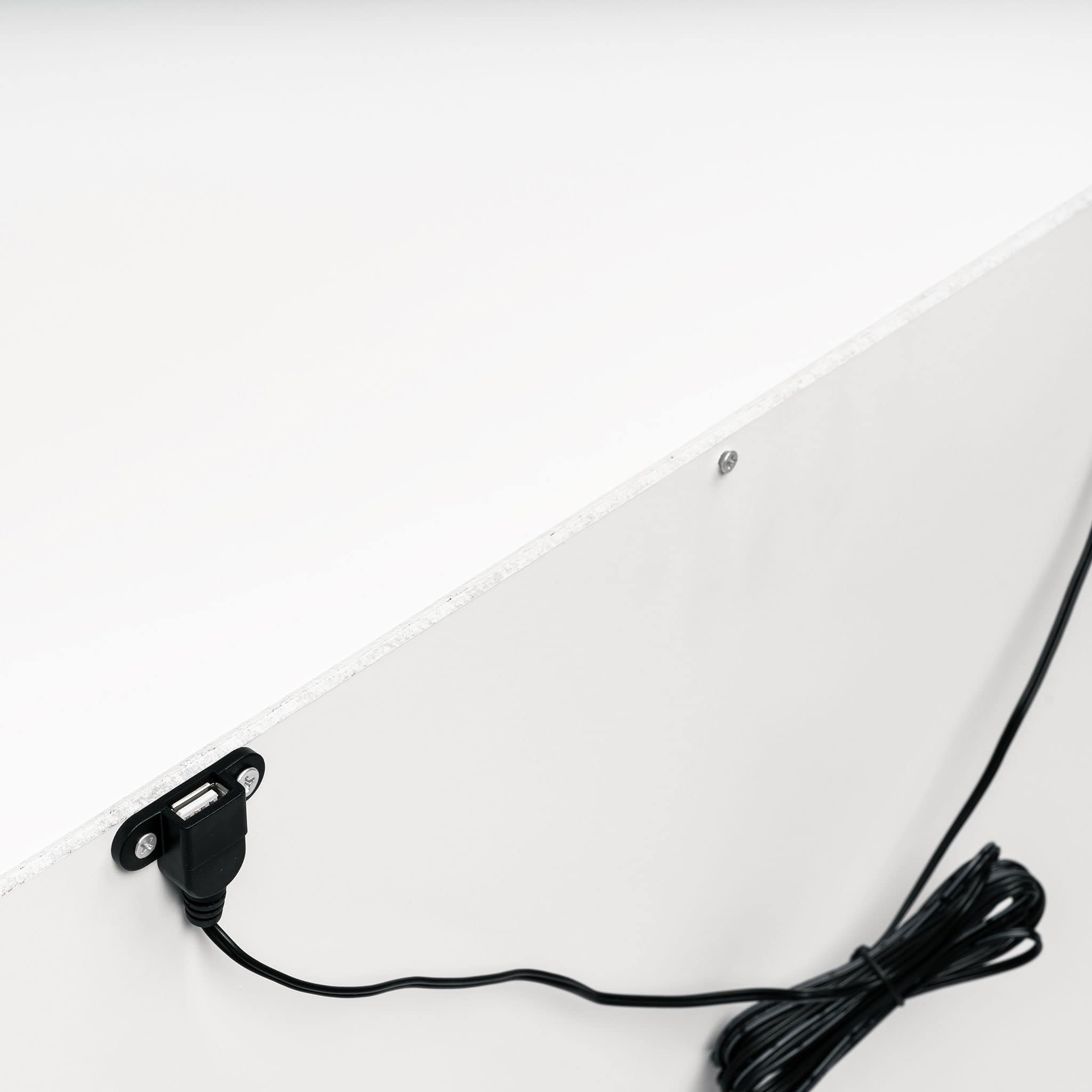Table de Nuit Hudson avec port USB - Blanc - Image 6