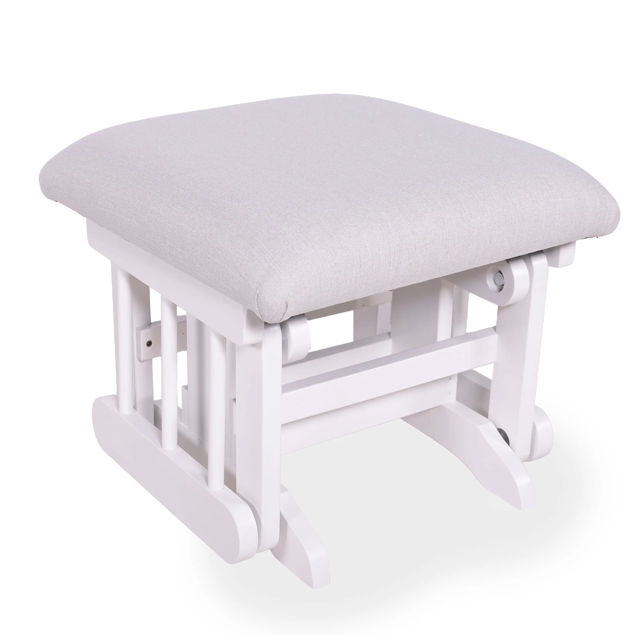 Tabouret Blanc- Tissus sur commande spéciale