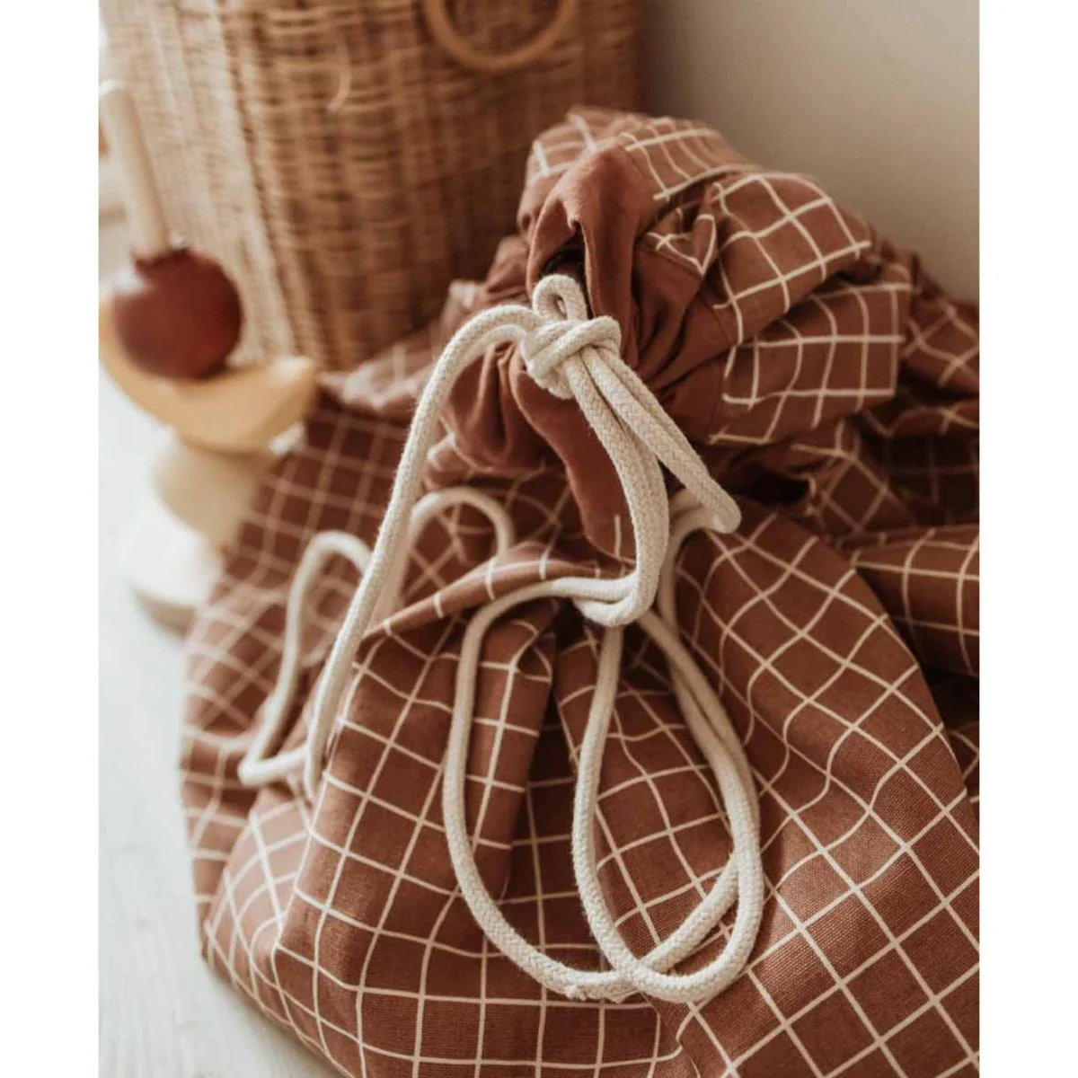 Tapis Play N go Rangement - Marron - Image 8