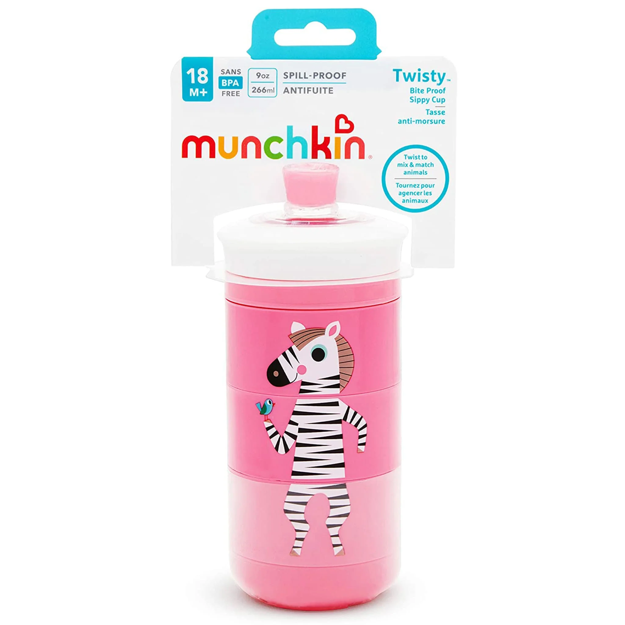 Tasse Twisty 9oz - Animaux Roses - Image 5