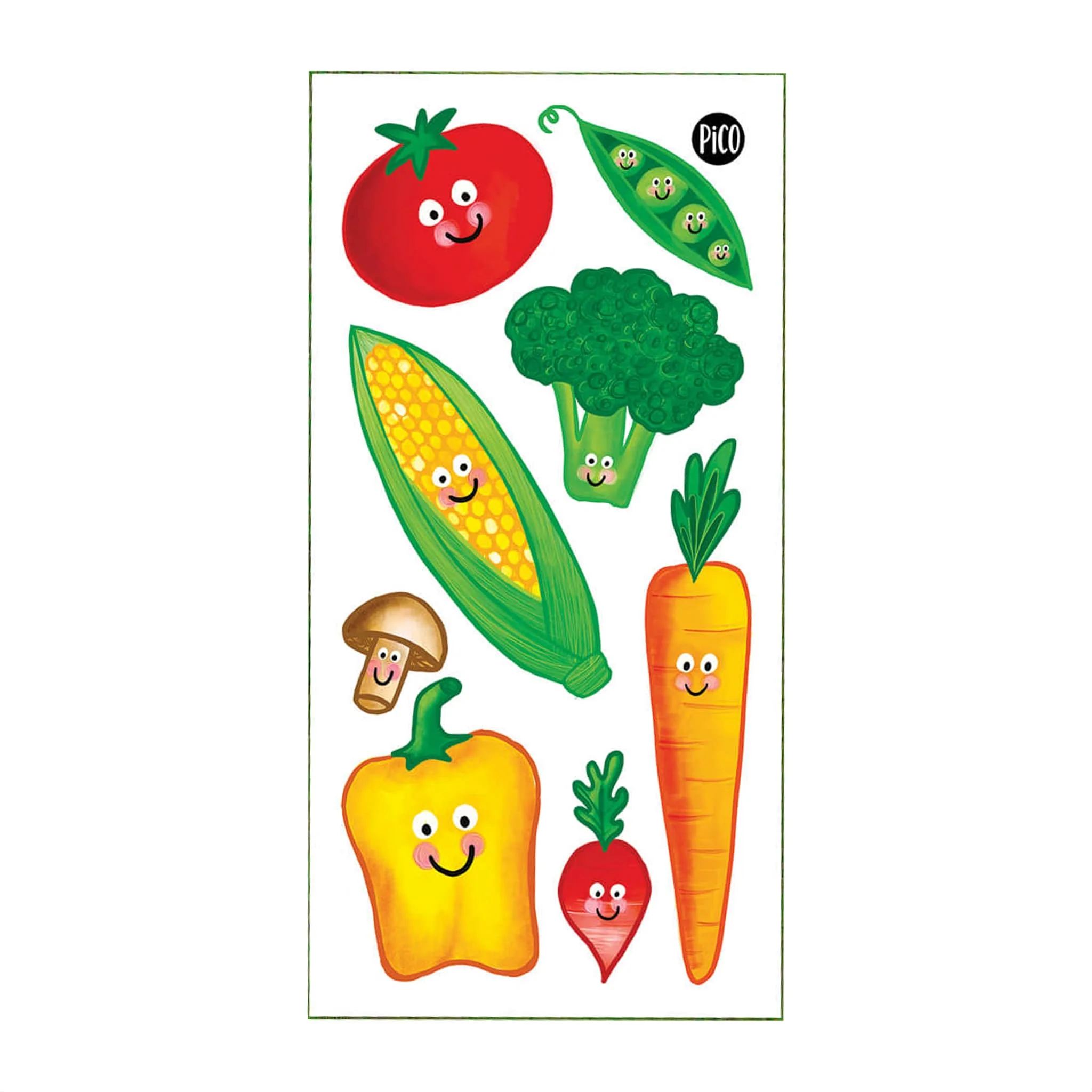 Tatouages Pico - Légumes Sympathiques