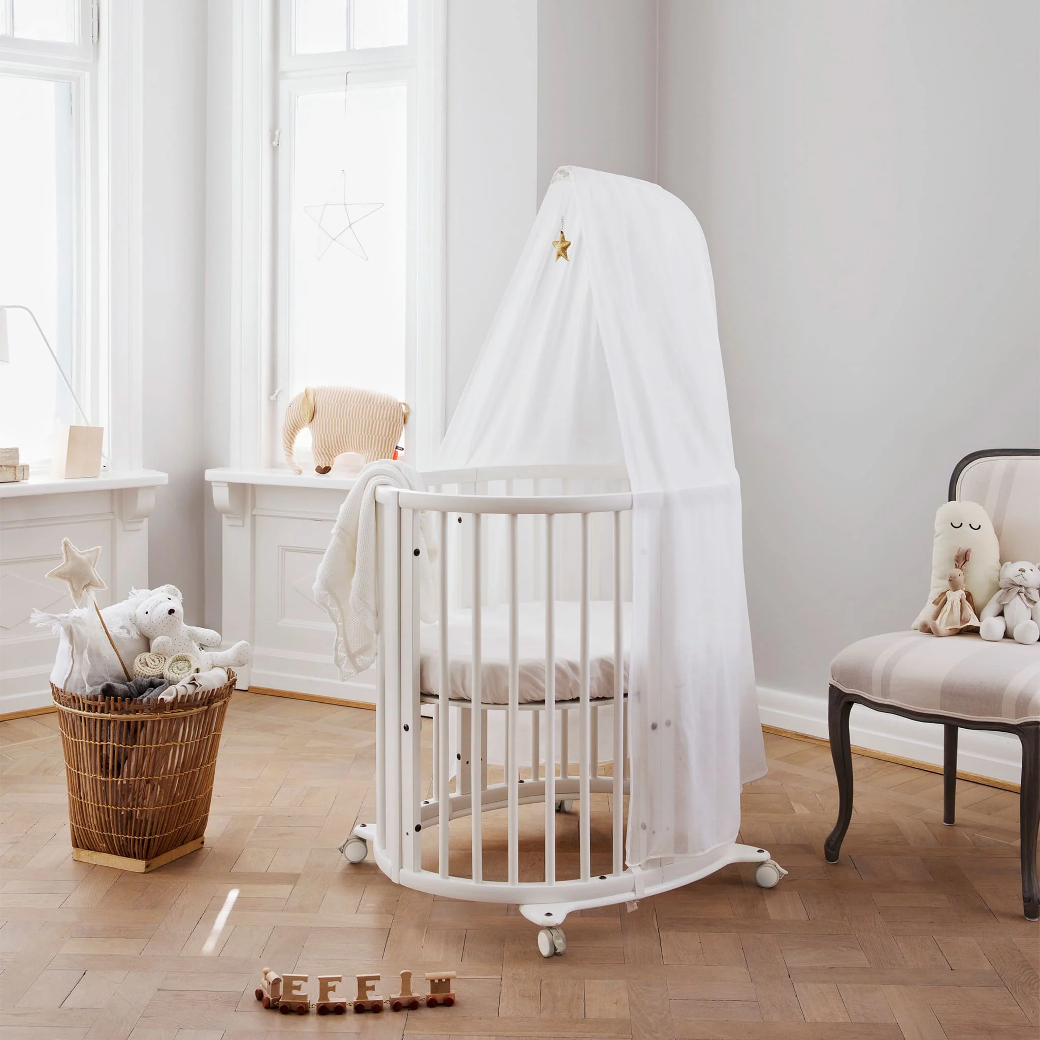 Tige de Drapé pour Mini Couchette et Couchette Évolutive Stokke® Sleepi™ V3 - Blanc - Image 5
