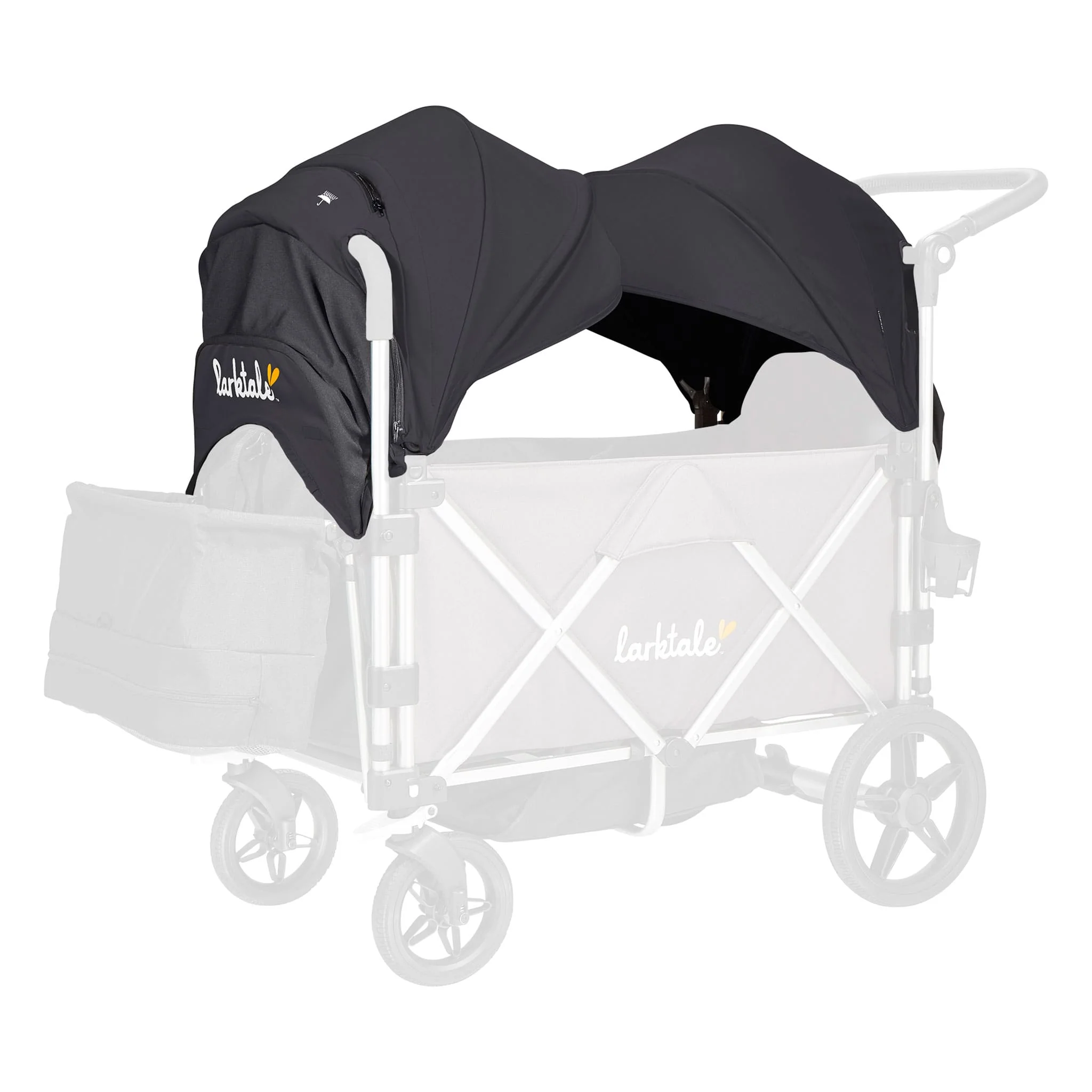 Toit pour Poussette/Wagon Caravan™ - Byron Noir - Image 2