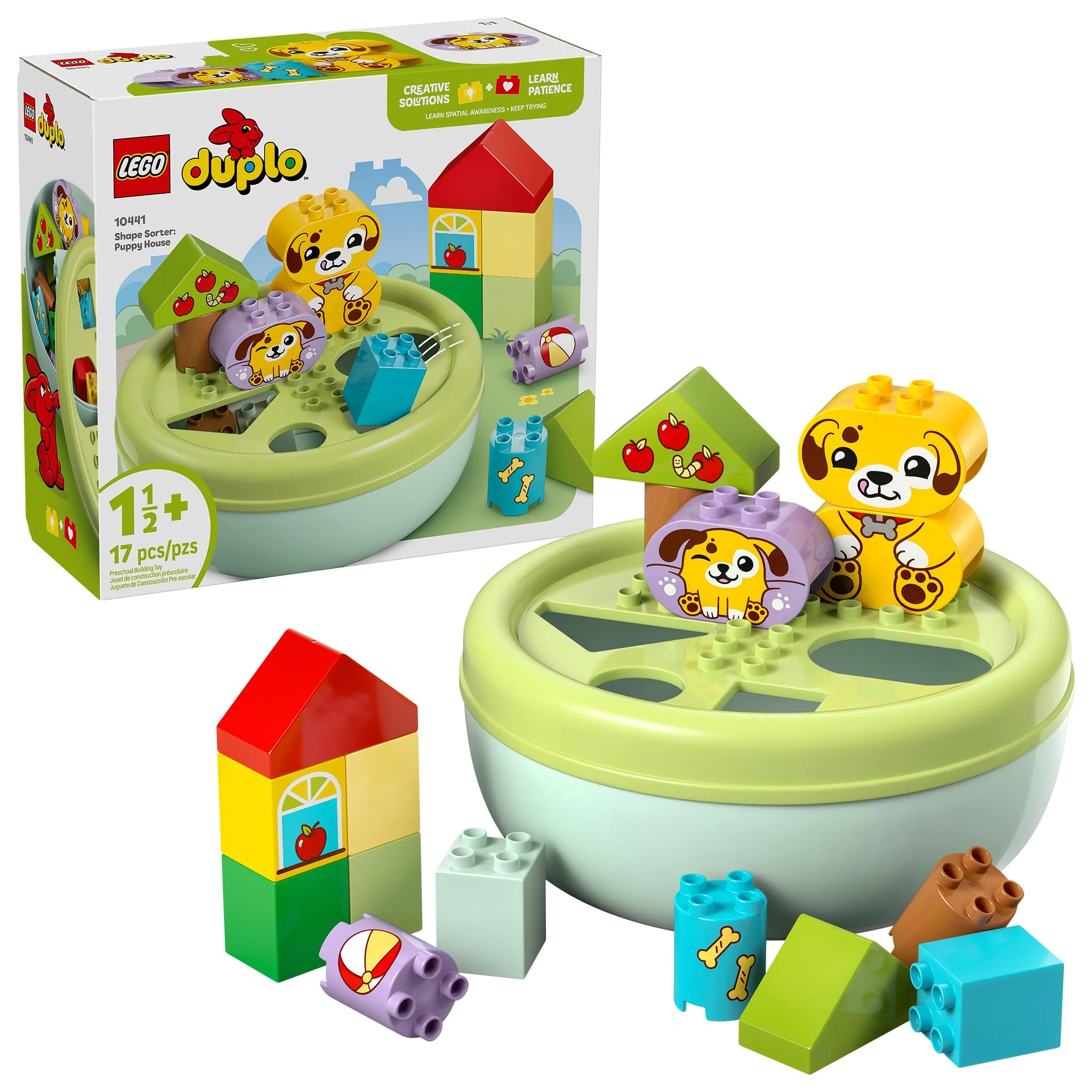 LEGO® DUPLO® Mon premier - Le trieur de formes : la niche du chiot