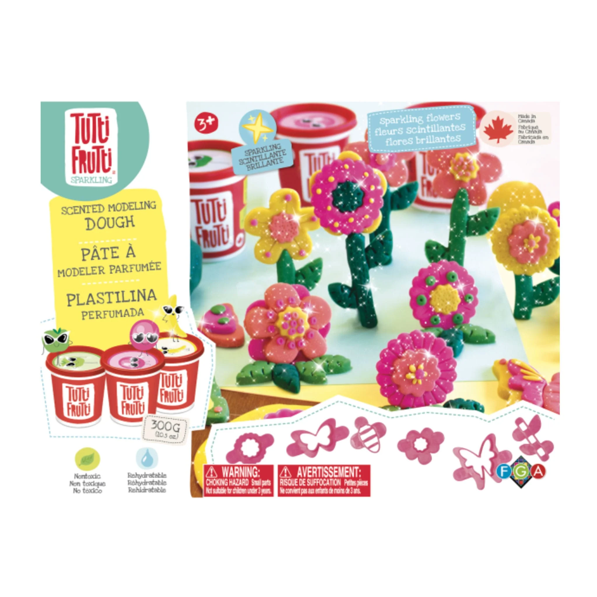 Trio Pâtes Modeler Fleurs Scintillantes - Image 4