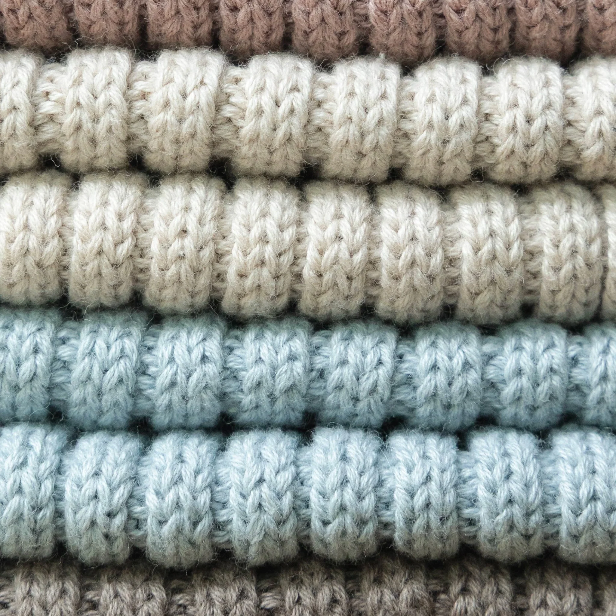 Tuque Tricot 0-6mois - Bleue - Image 6