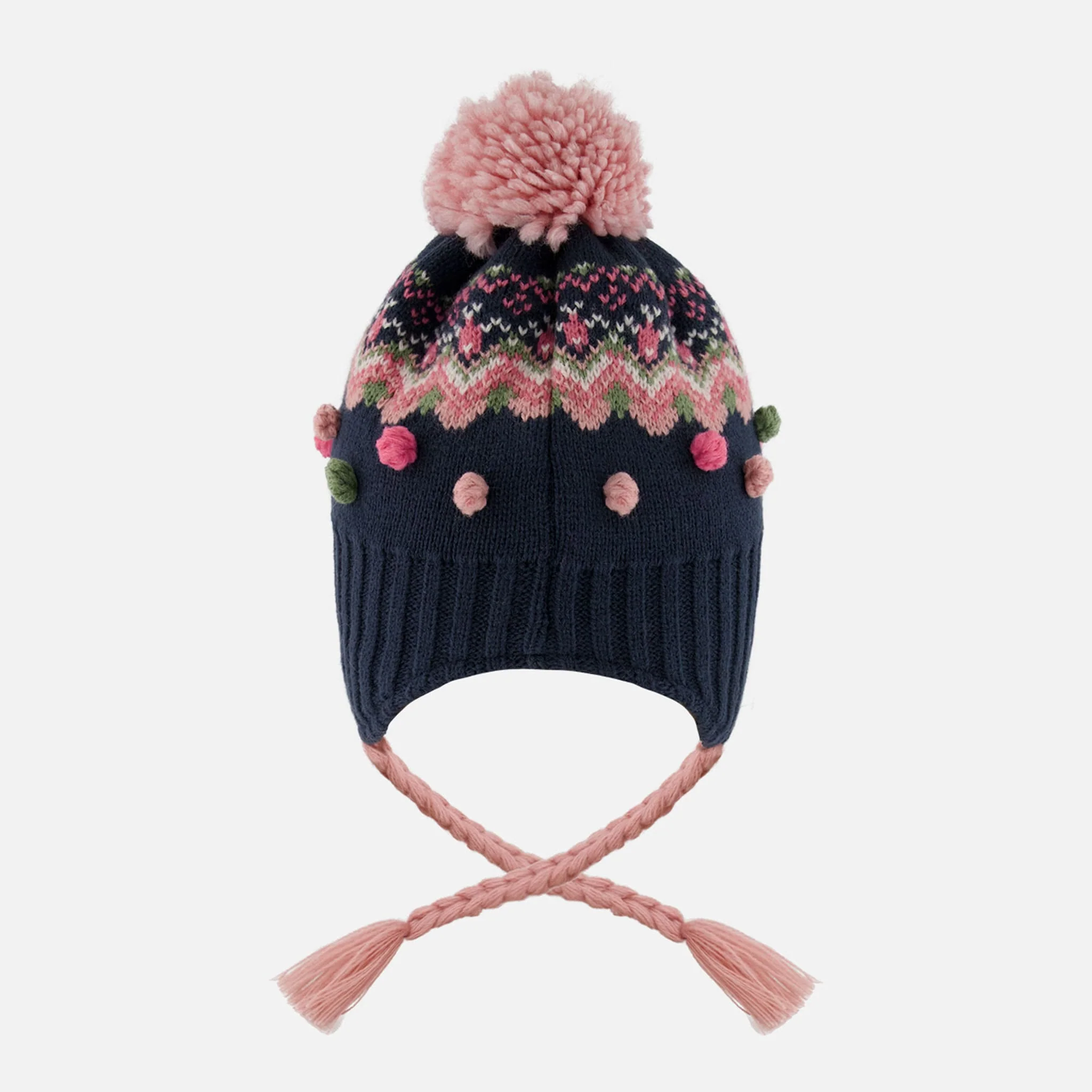 Tuque Tricot Navy Jacquard 2-14ans - Image 2