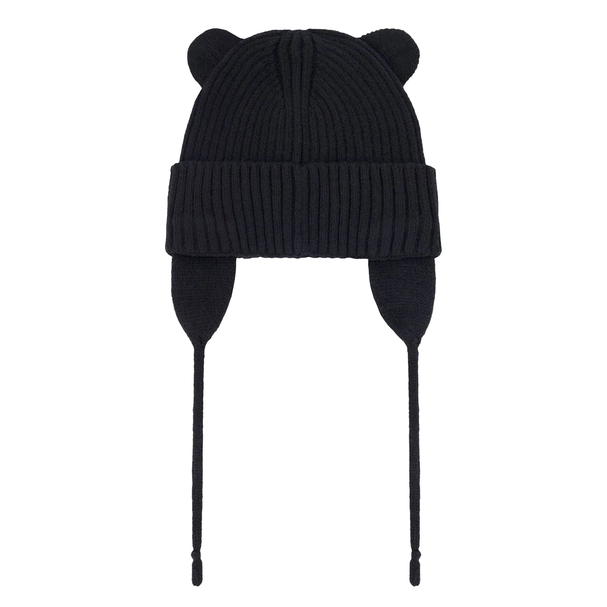 Tuque Tricot Noir 6-24mois - Image 3