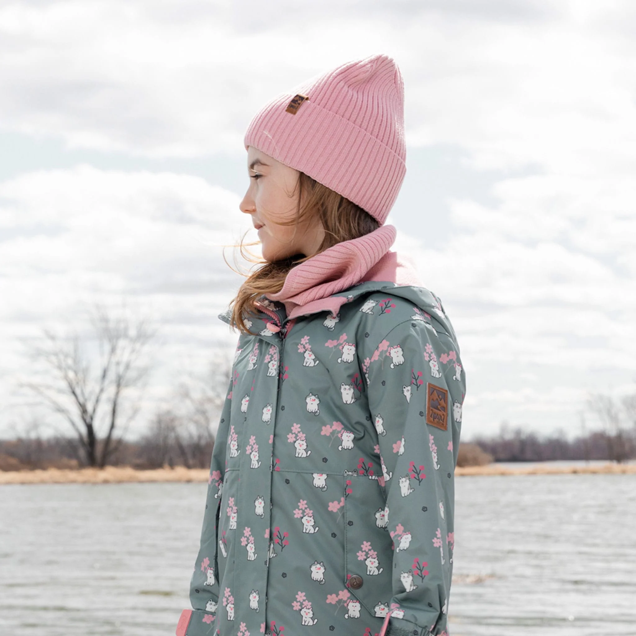Tuque Tricot Rose 2-14ans - Image 2