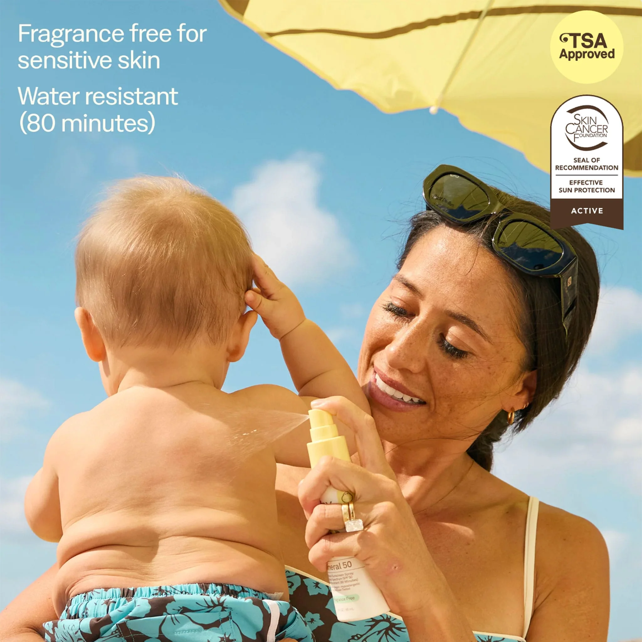 Crème Solaire Minéral Vaporisateur FPS 50 Sans Fragrance - Image 2