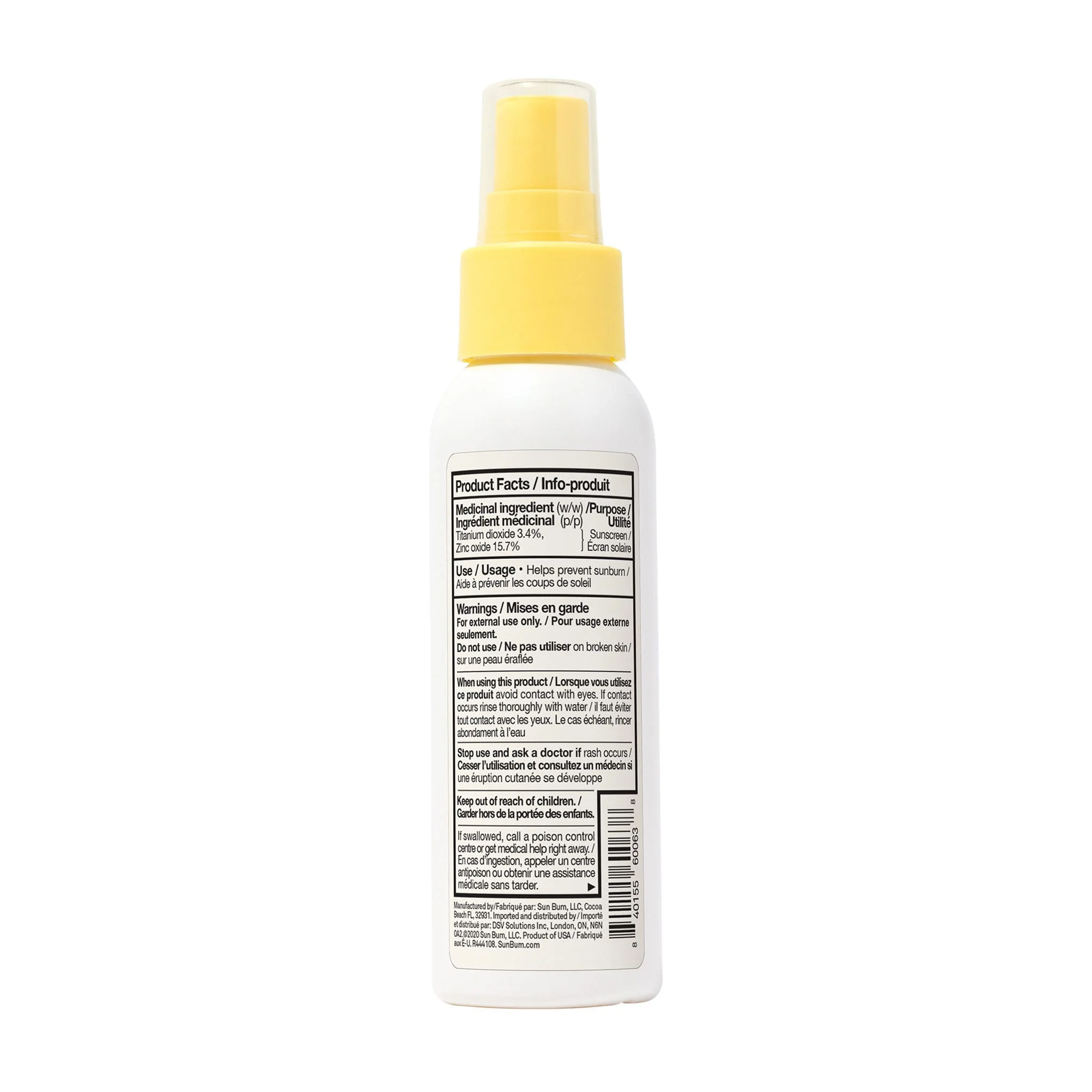 Crème Solaire Minéral Vaporisateur FPS 50 Sans Fragrance - Image 6