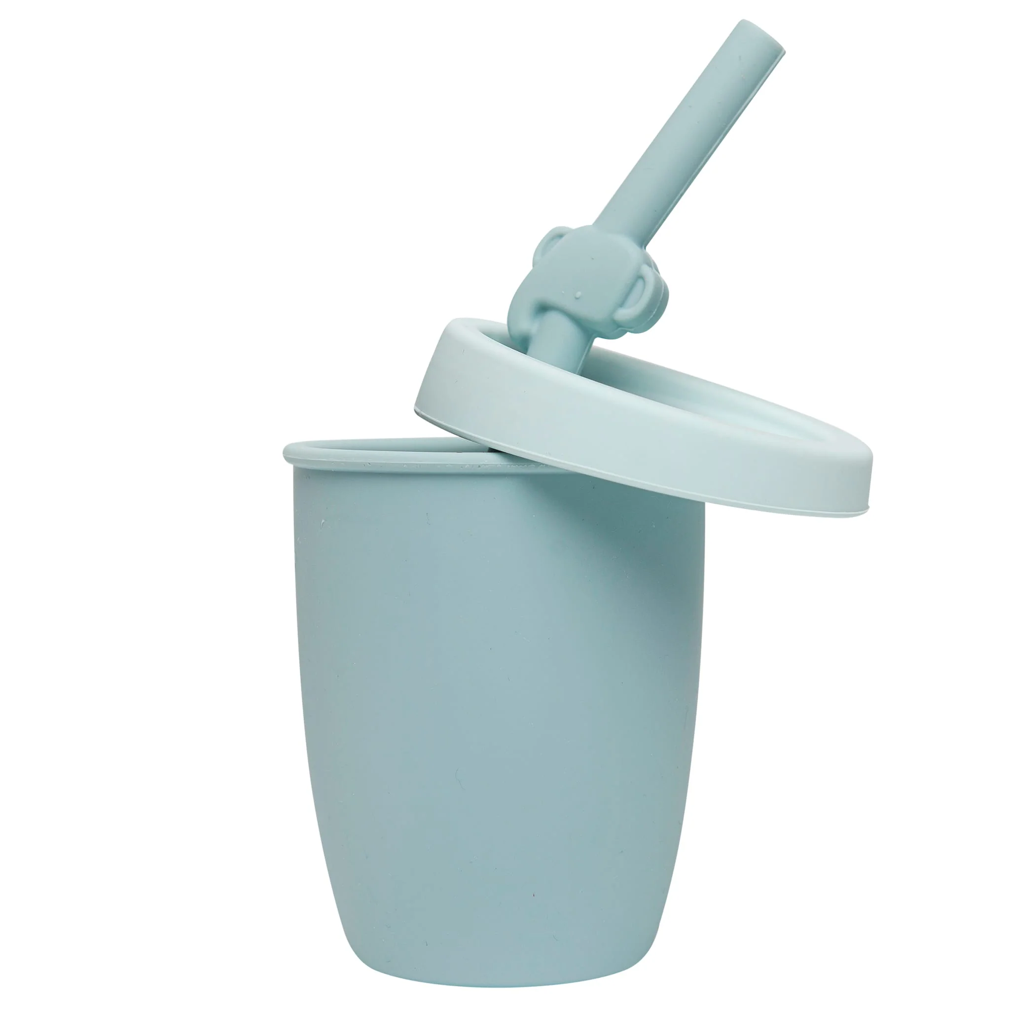 Gobelet en Silicone avec Couvercle et Paille - Éléphant - Image 2