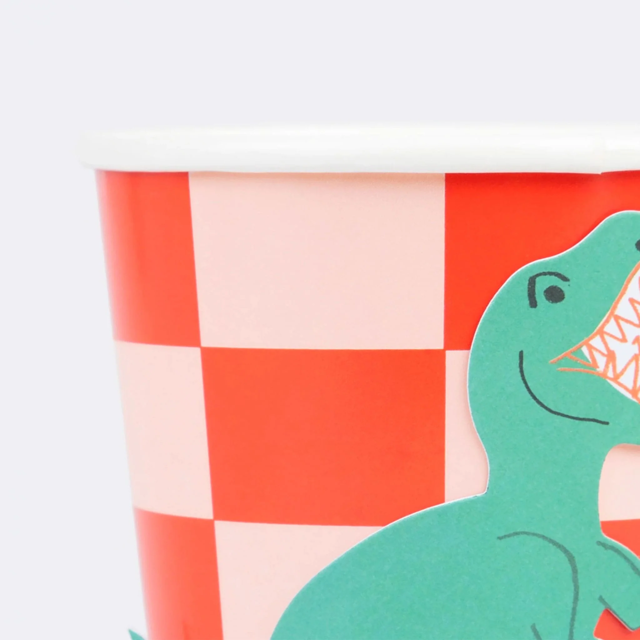 Verres de Carton (8) - Rétro Dinosaure - Image 3