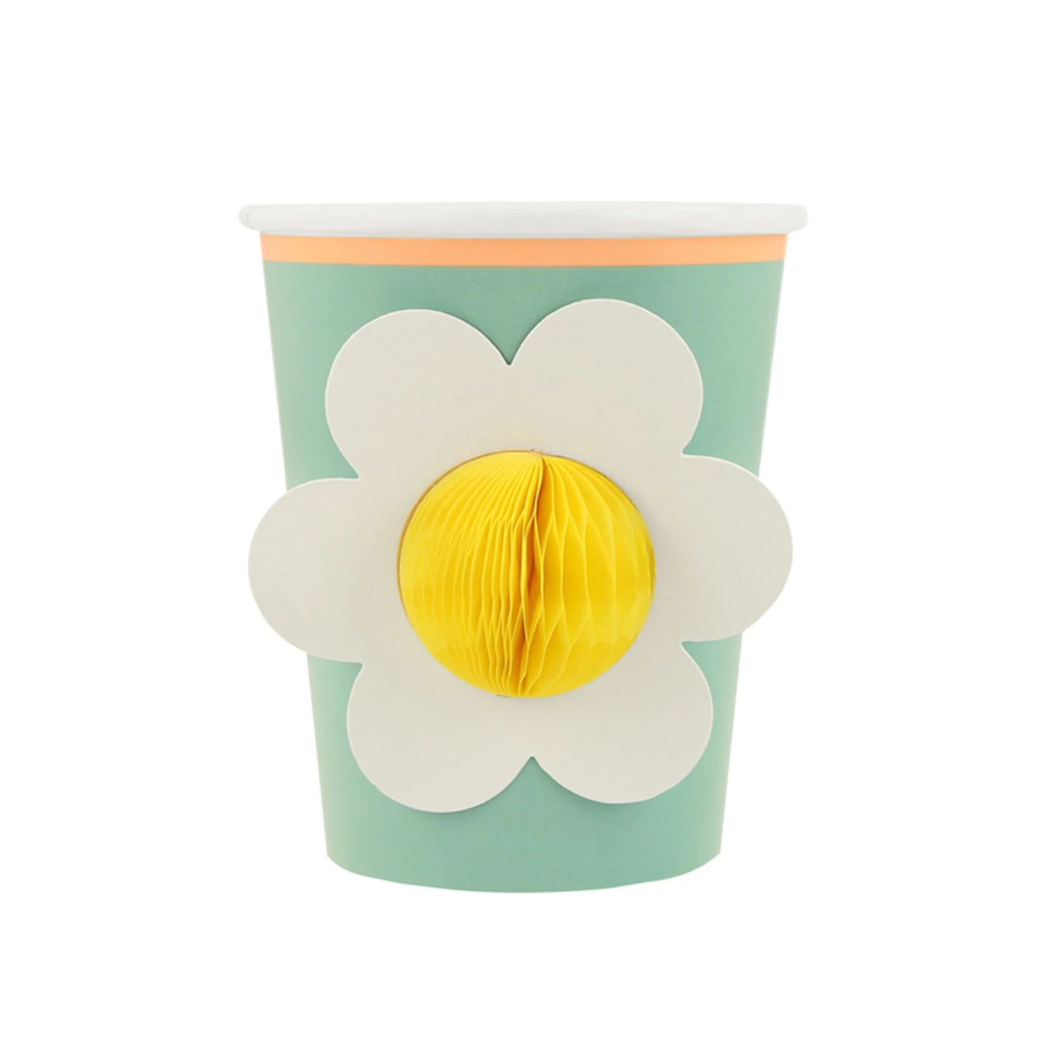 Verres de Carton Motifs Assortis Fleurs Icônes (8) - Image 9