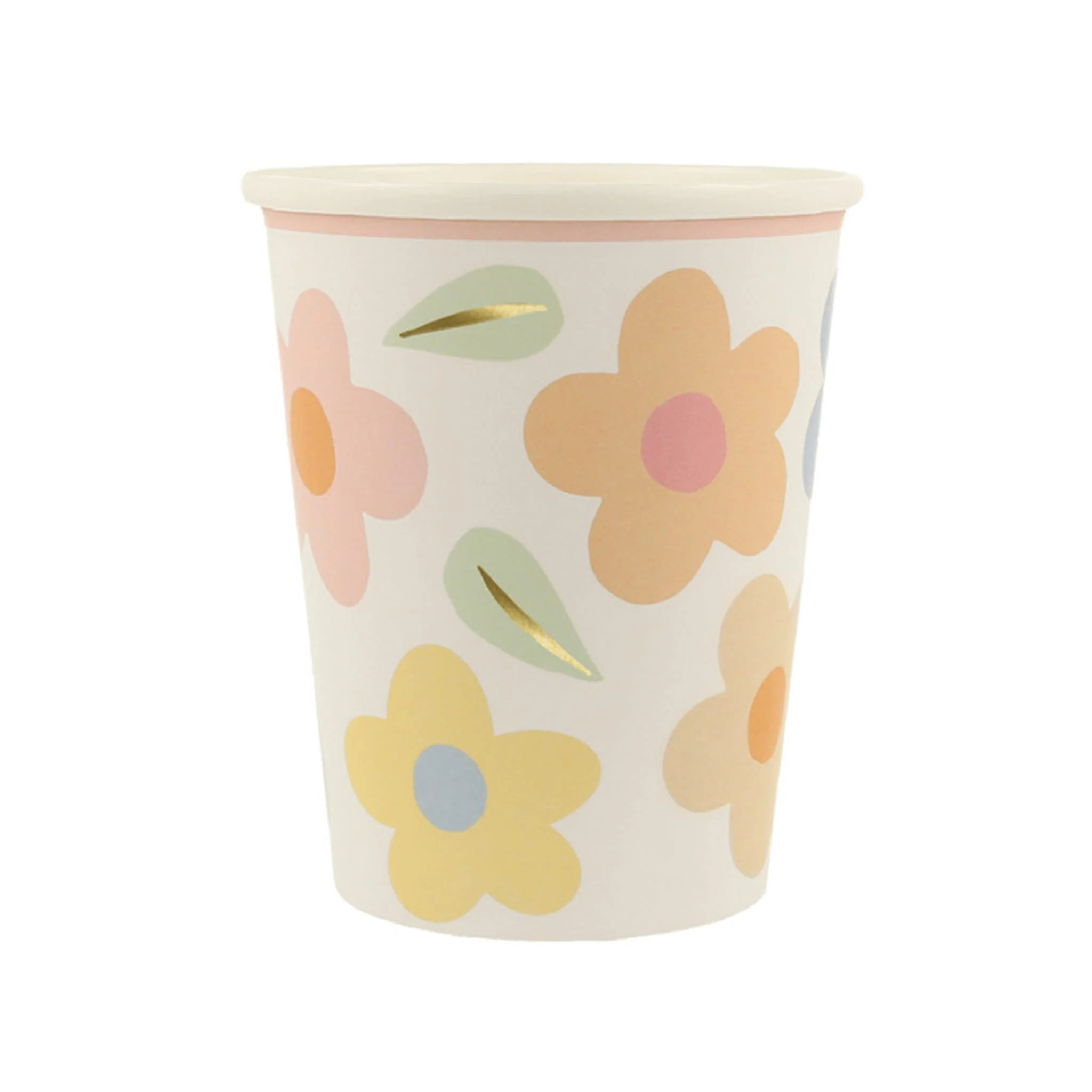 Verres de Carton (8) - Fleurs Icônes