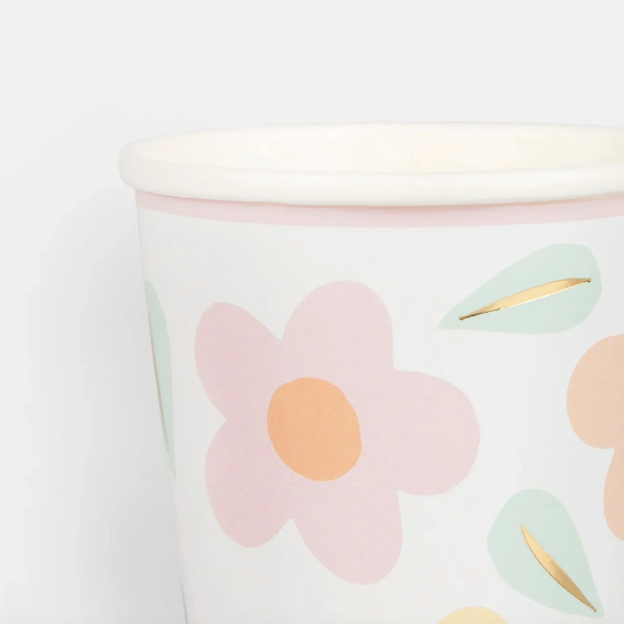 Verres de Carton (8) - Fleurs Icônes - Image 3