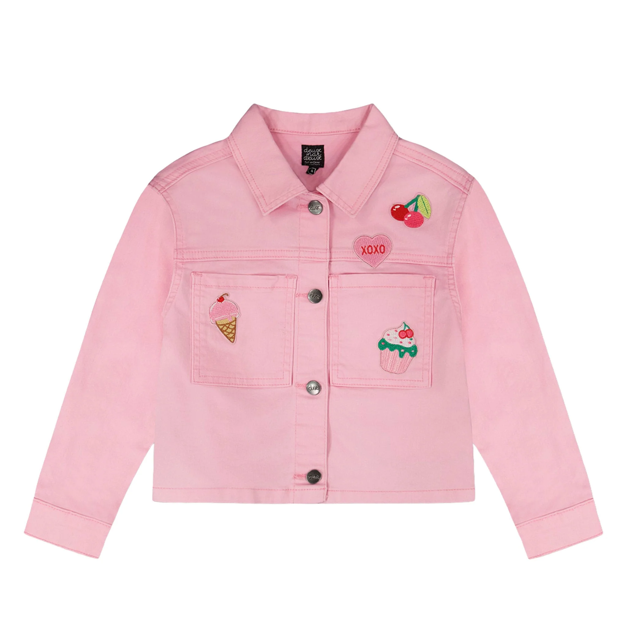 Veste Denim Rose Cerise 7-10ans