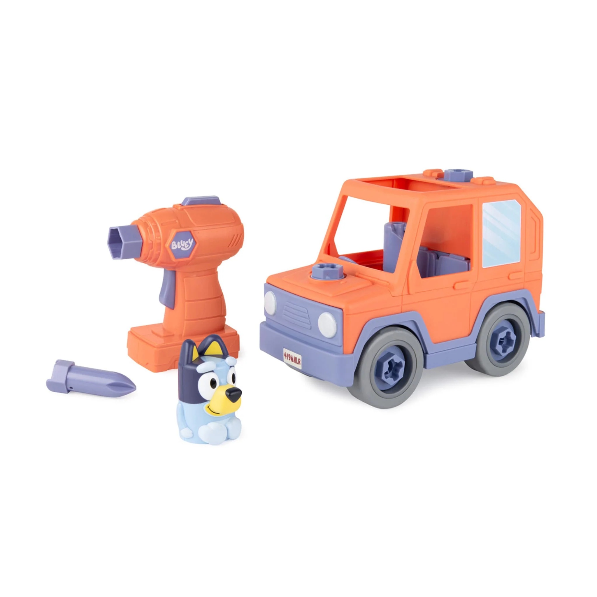 Voiture Construction Bluey