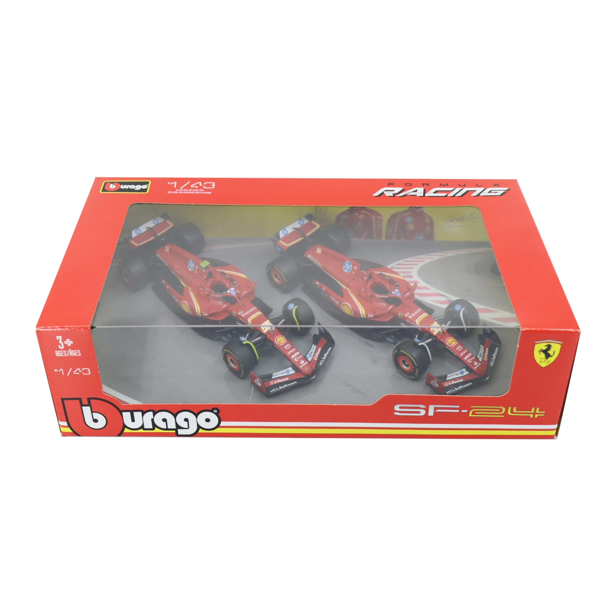 Ensemble de 2 Modèles Voitures SF24 - Charles Leclerc / Carlos Sainz