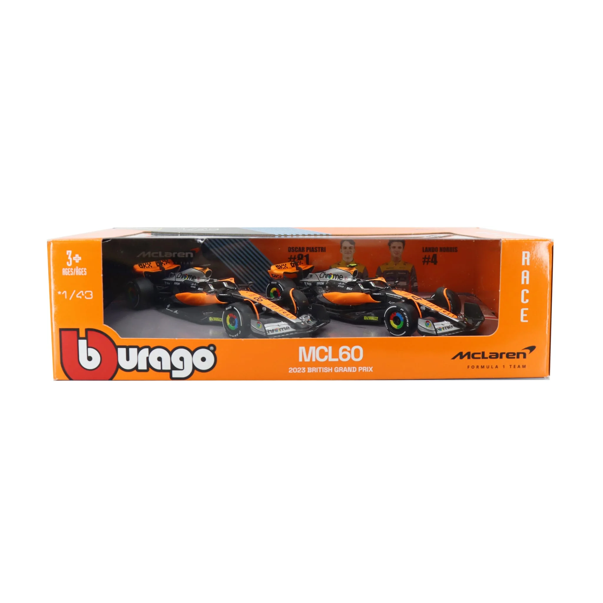 Ensemble de 2 Modèles Voitures MCL60 - Oscar Piastri / Lando Norris - Image 2
